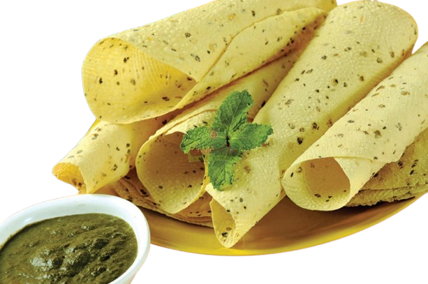 Black pepper papad